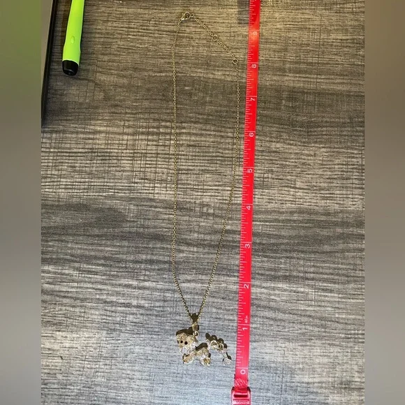 Puppy with Bone Tail Necklace - Picture 3 of 5